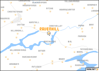 map of Raven Hill