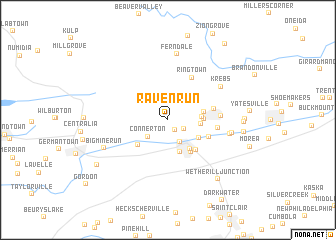 map of Raven Run