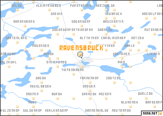 map of Ravensbrück