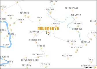 map of Ravenseye