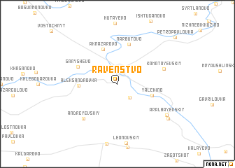 map of Ravenstvo