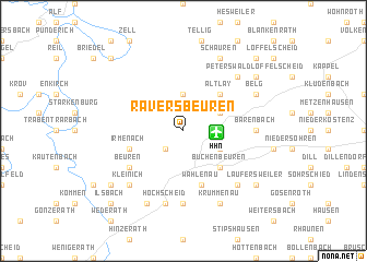 map of Raversbeuren
