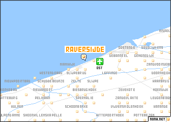 map of Raversijde