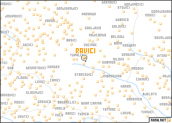 map of Ravići