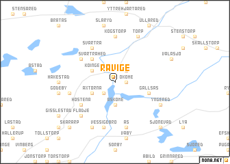 map of Rävige