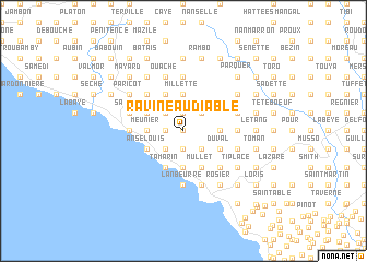 map of Ravine au Diable