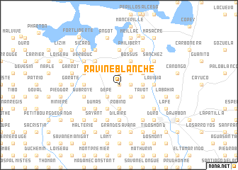 map of Ravine Blanche