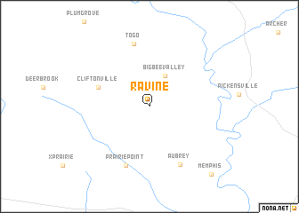 map of Ravine