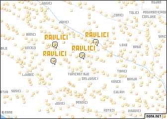 map of Ravlići