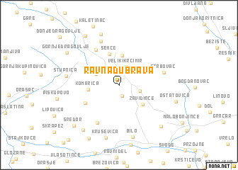 map of Ravna Dubrava