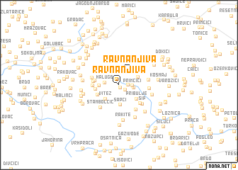 map of Ravna Njiva