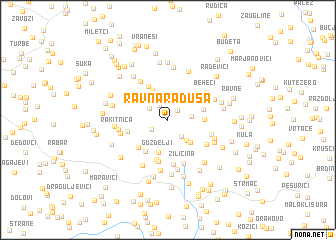 map of Ravna Raduša