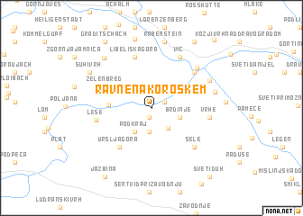 map of Ravne na Koroškem