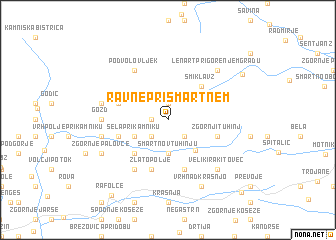 map of Ravne pri Šmartnem