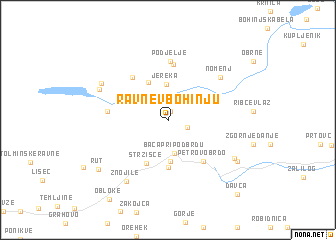 map of Ravne v Bohinju