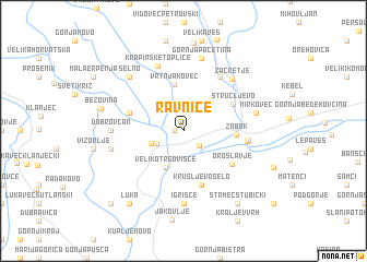 map of Ravnice