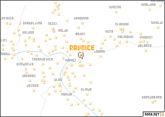 map of Ravnice