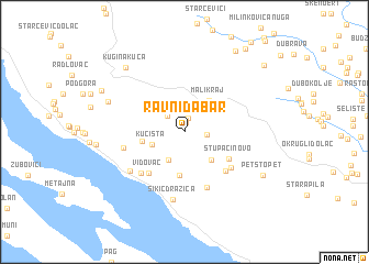 map of Ravni Dabar