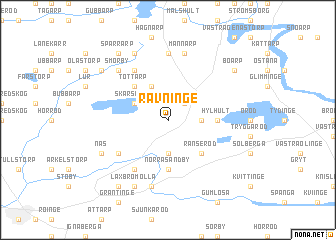 map of Rävninge