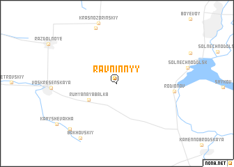 map of Ravninnyy