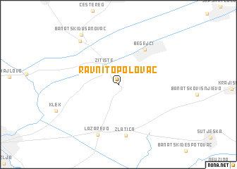 map of Ravni Topolovac