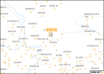 map of Ravni