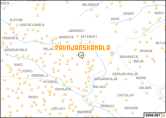 map of Ravnjanska Mala