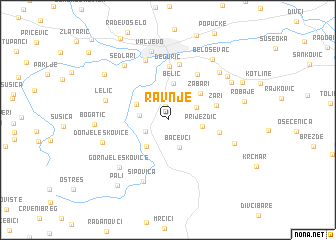 map of Ravnje