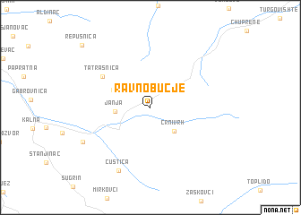 map of Ravno Bučje