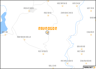 map of Ravnogor