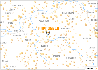 map of Ravno Selo