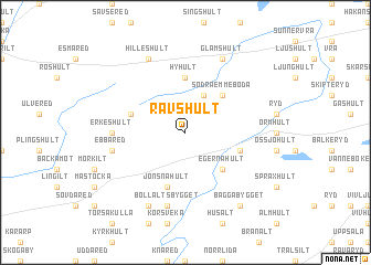 map of Rävshult