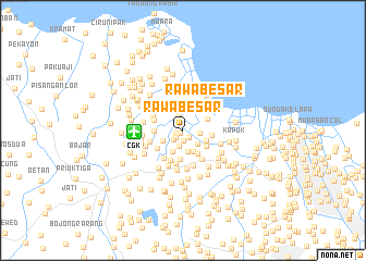 map of Rawabesar