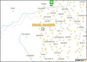 map of Rāwala Dhara
