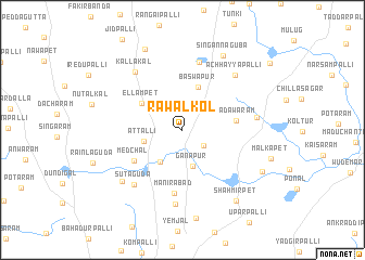 map of Rāwalkol