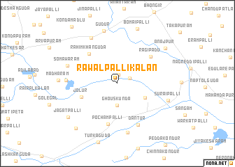 map of Rāwalpalli Kalān