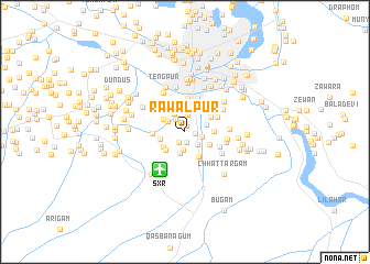 map of Rāwalpur