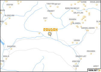 map of Rawḑah