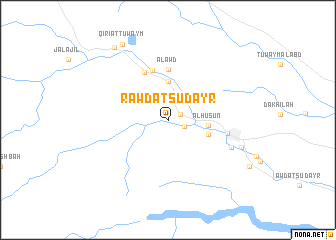 map of Rawḑat Sudayr