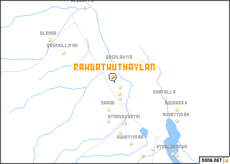 map of Rawḑat Wuthaylān