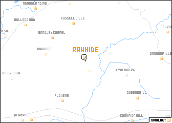 map of Rawhide