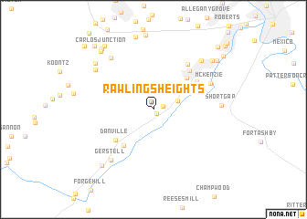 map of Rawlings Heights