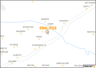 map of Rawlings