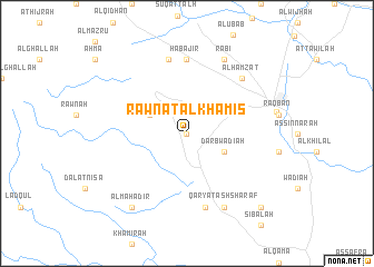 map of Rawnat al Khamīs