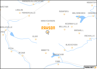 map of Rawson