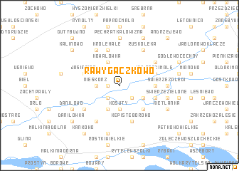 map of Rawy Gaczkowo