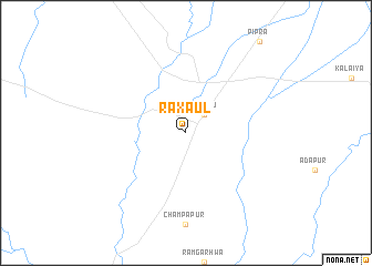 map of Raxaul