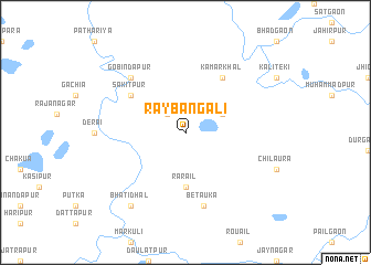 map of Rāybangali