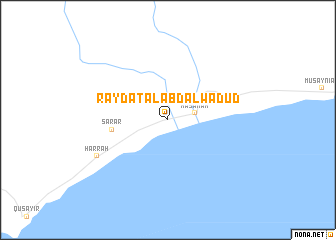 map of Raydat Āl ‘Abd al Wadūd