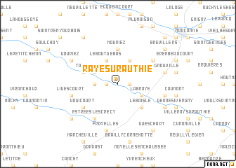 map of Raye-sur-Authie